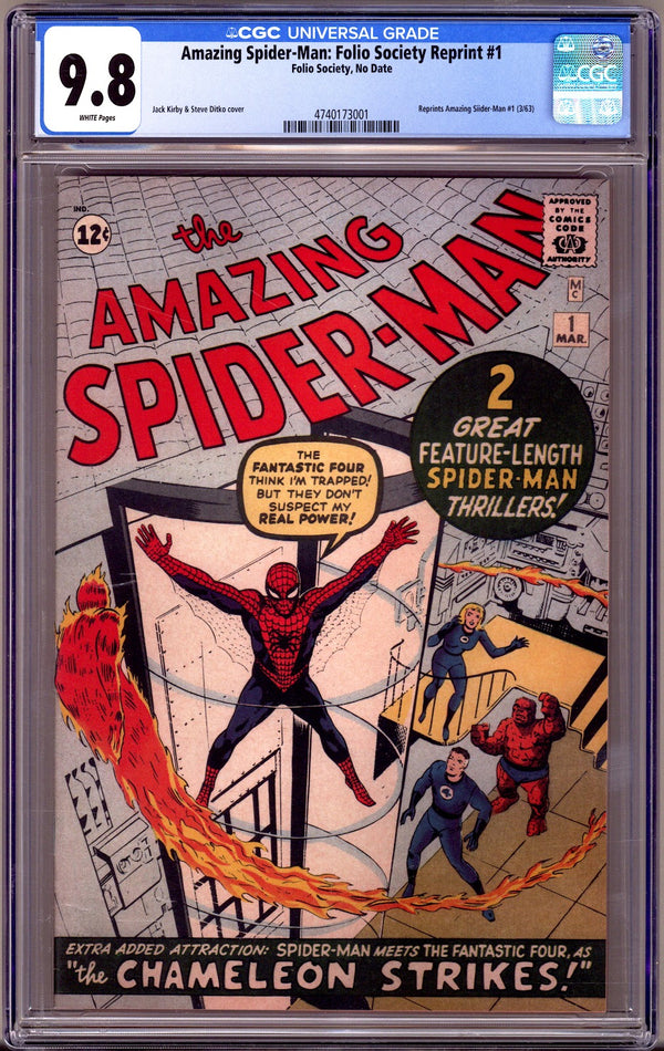 Amazing Spider-Man #1 Folio Society Reprint [nn] CGC 9.8 (NM/M) (2021)