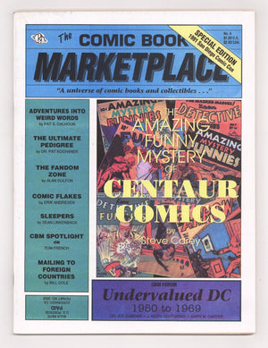 Comic Book Marketplace Vol 1 4 VG/FN (5.0) (1991)