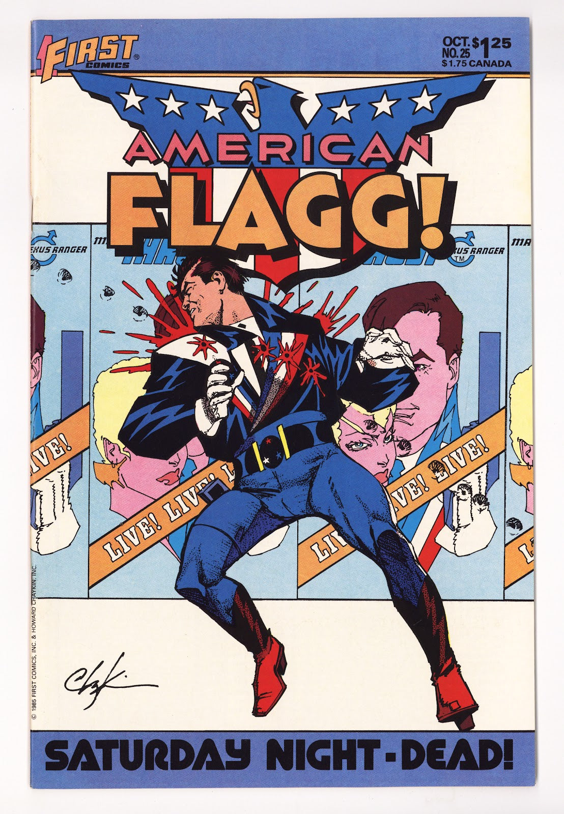American Flagg! Vol 1 25 High Grade (1985)  