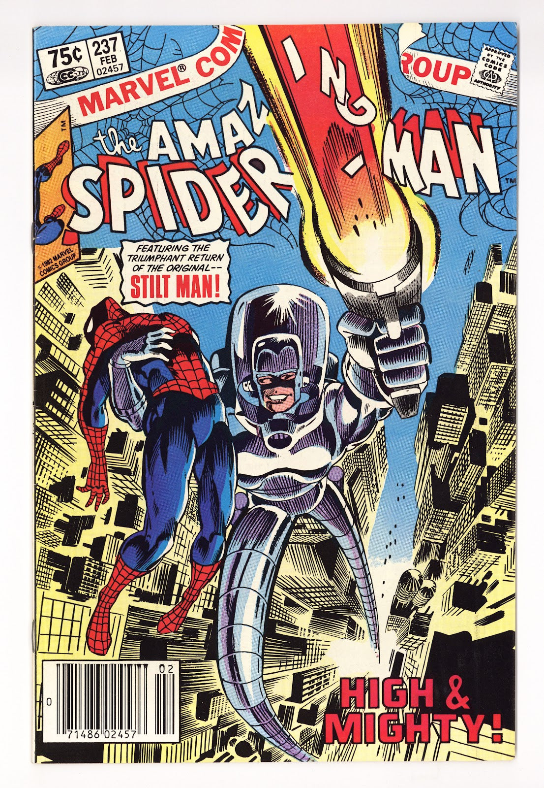 The Amazing Spider-Man Vol 1 237  Low Grade   (1983) Canadian   Canadian Price Variant