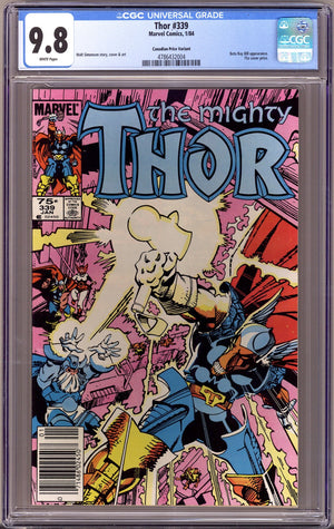 Thor Vol 1 339 CGC 9.8 (NM/M)   (1984)   Canadian Price Variant