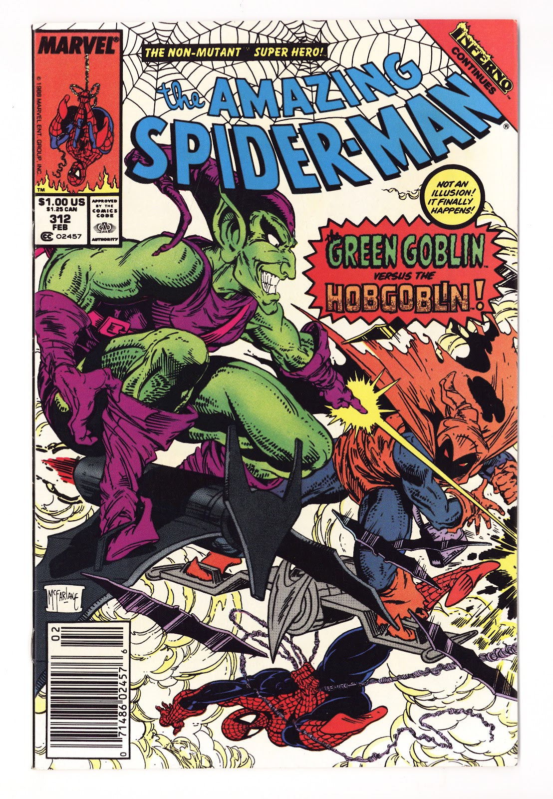 The Amazing Spider-Man Vol 1 312 VF- (7.5) (1989) Newsstand 