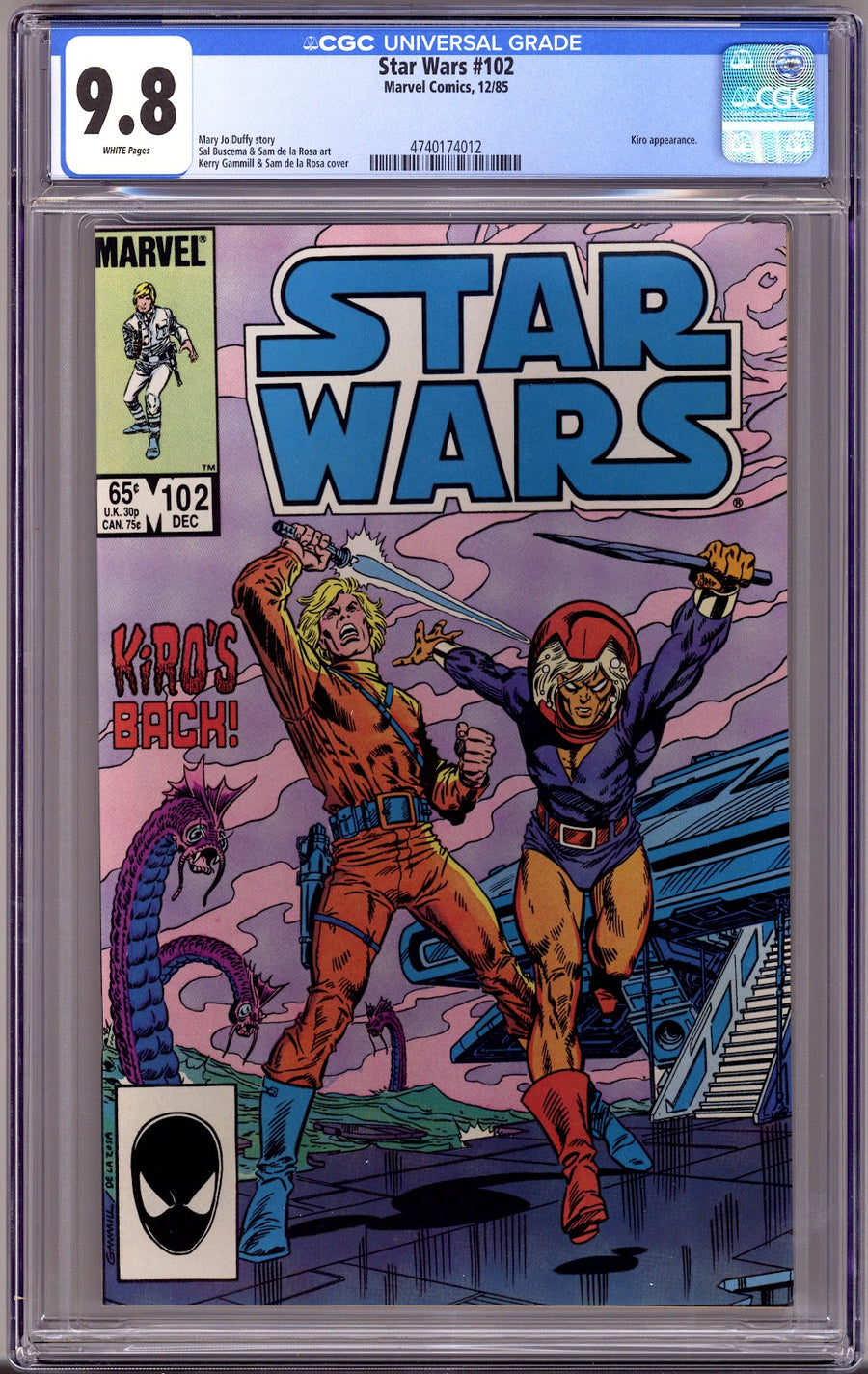 Star Wars Vol 1 102 CGC 9.8 (NM/M)   (1985)