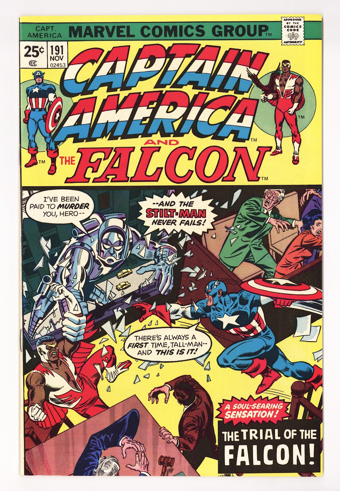 Captain America Vol 1 191 Mid Grade (1975) 