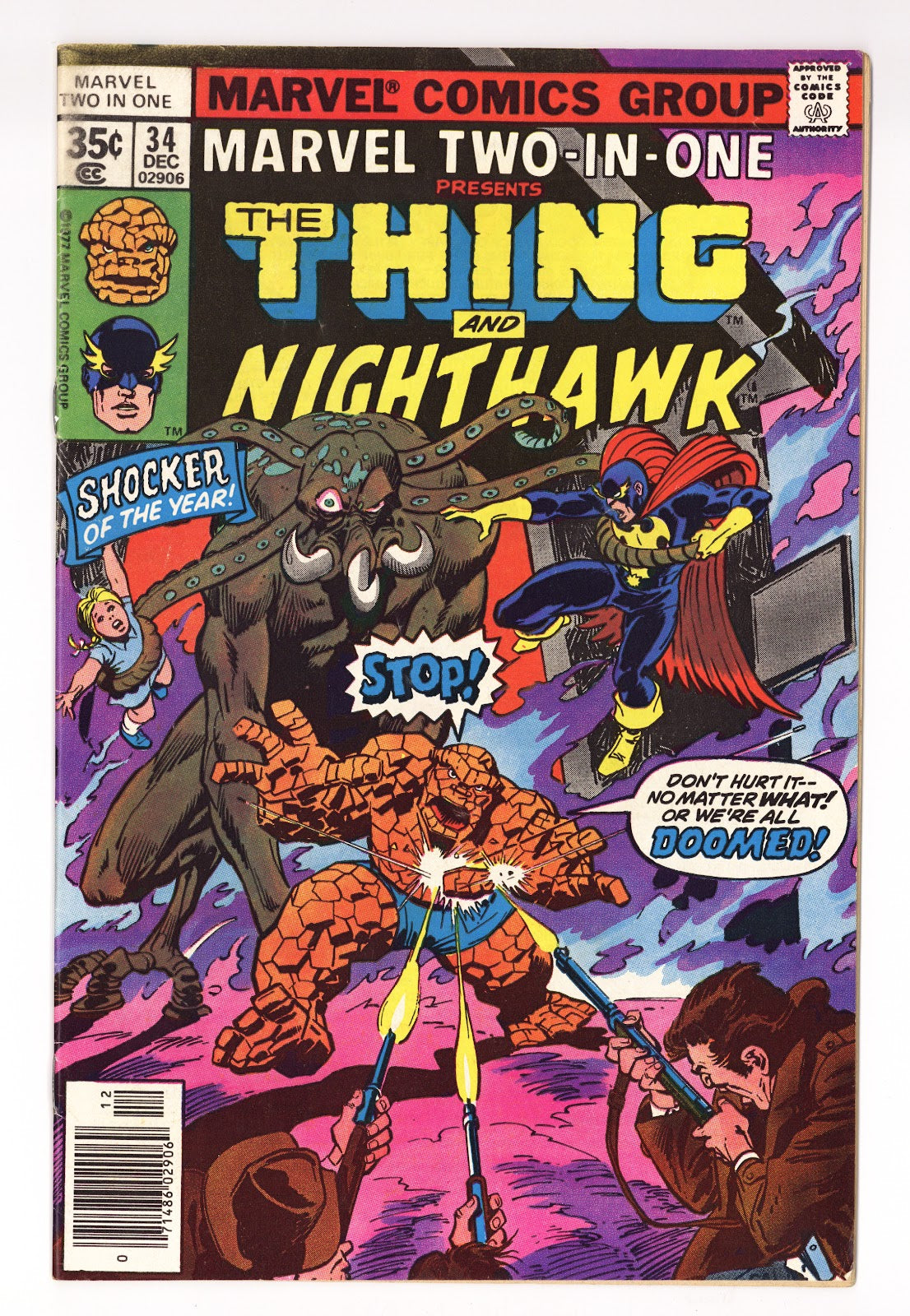 Marvel Two-in-One Vol 1 34  Low Grade   (1977)     