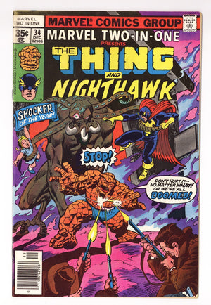 Marvel Two-in-One Vol 1 34  Low Grade   (1977)
