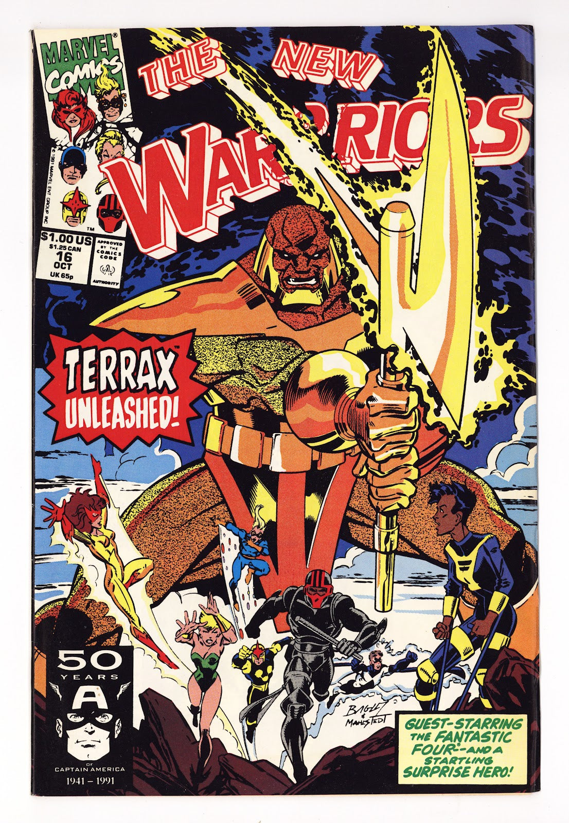 The New Warriors Vol 1 16 High Grade (1991) Direct 