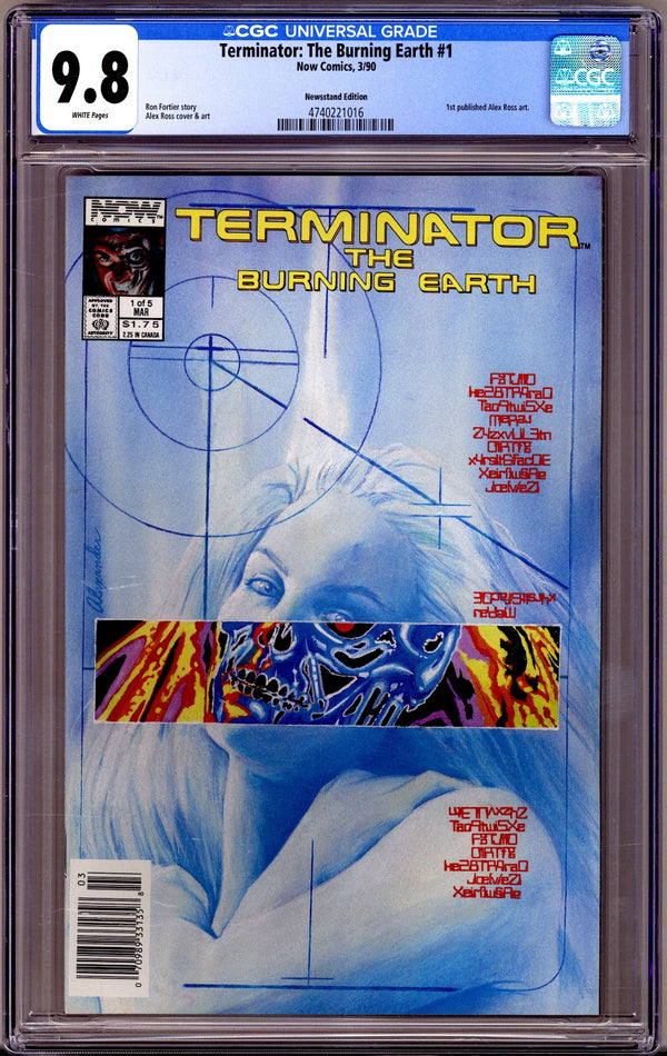 The Terminator: The Burning Earth 1 CGC 9.8 (NM/M) (1990) Newsstand