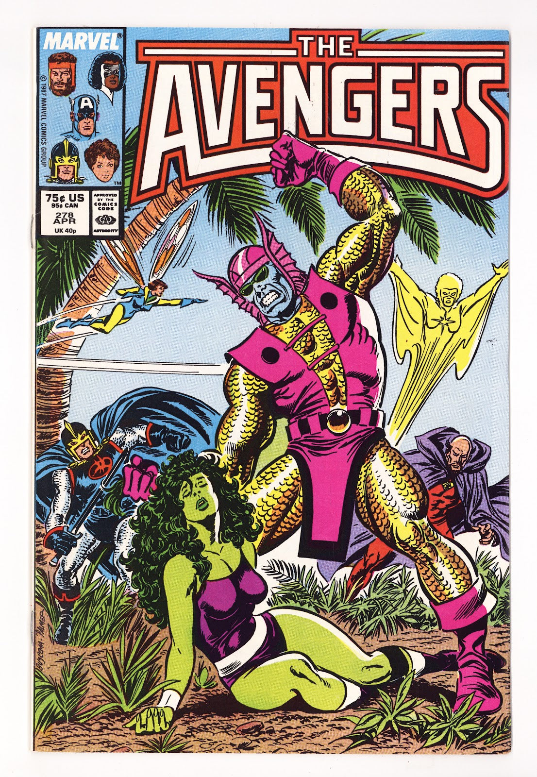 The Avengers Vol 1 278  High Grade   (1987)   Direct  