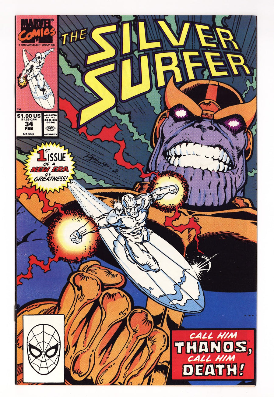 Silver Surfer Vol 3 34  VF+ (8.5)   (1990)     