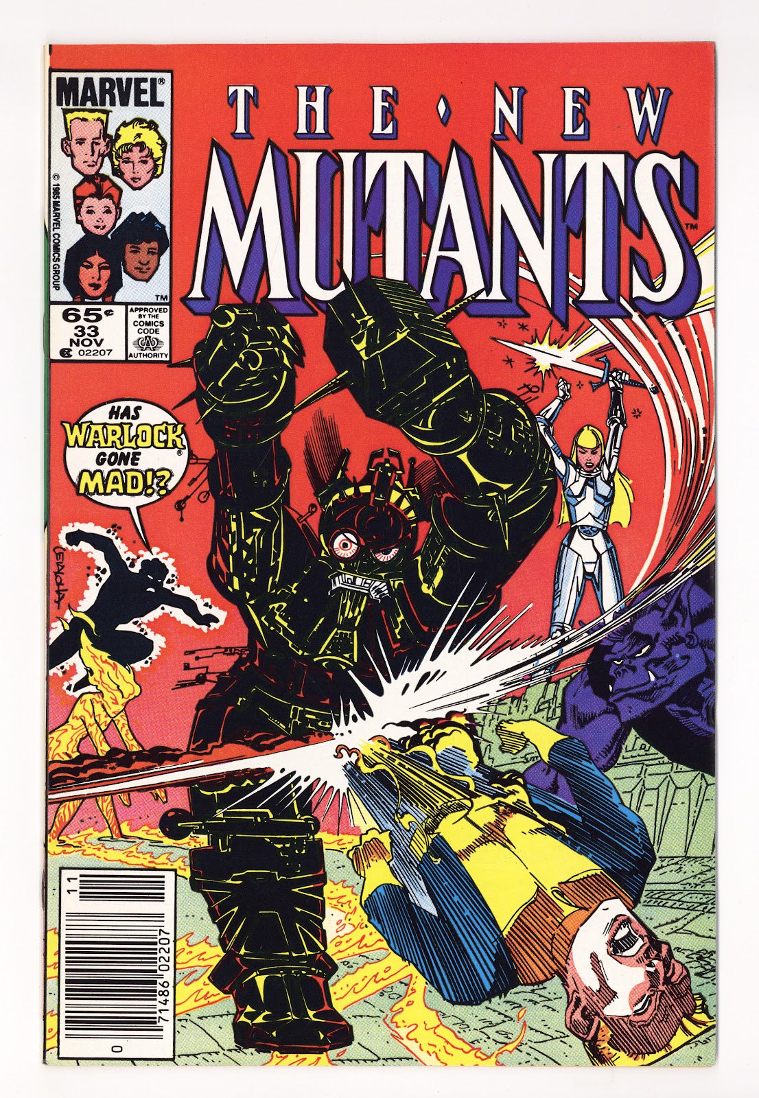 The New Mutants Vol 1 33 High Grade (1985) Newsstand 
