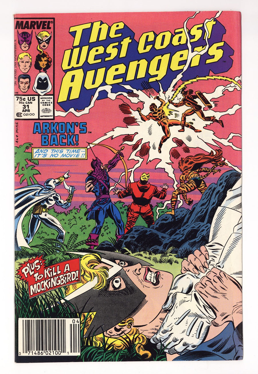 West Coast Avengers Vol 2 31  Mid Grade   (1988)   Newsstand