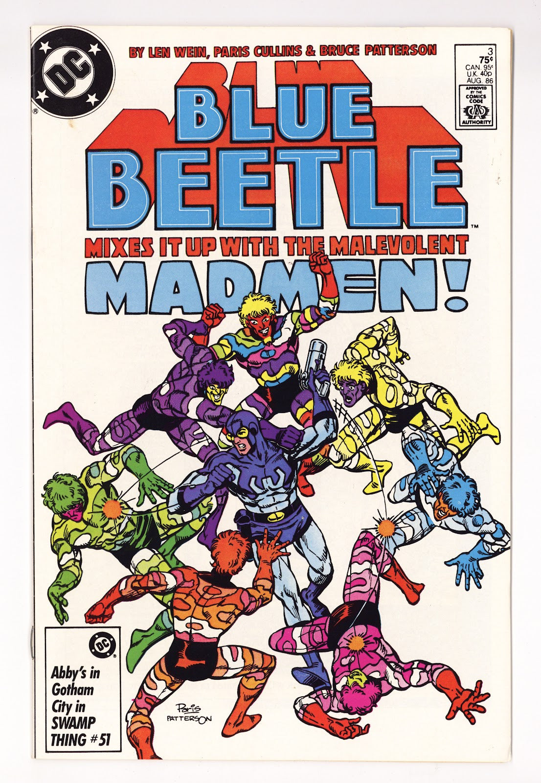Blue Beetle Vol 7 3 Mid Grade (1986) Direct 