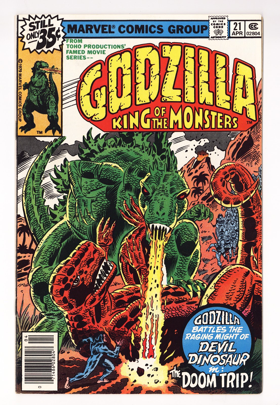 Godzilla Vol 1 21  VF- (7.5)   (1979)   35 ¢  
