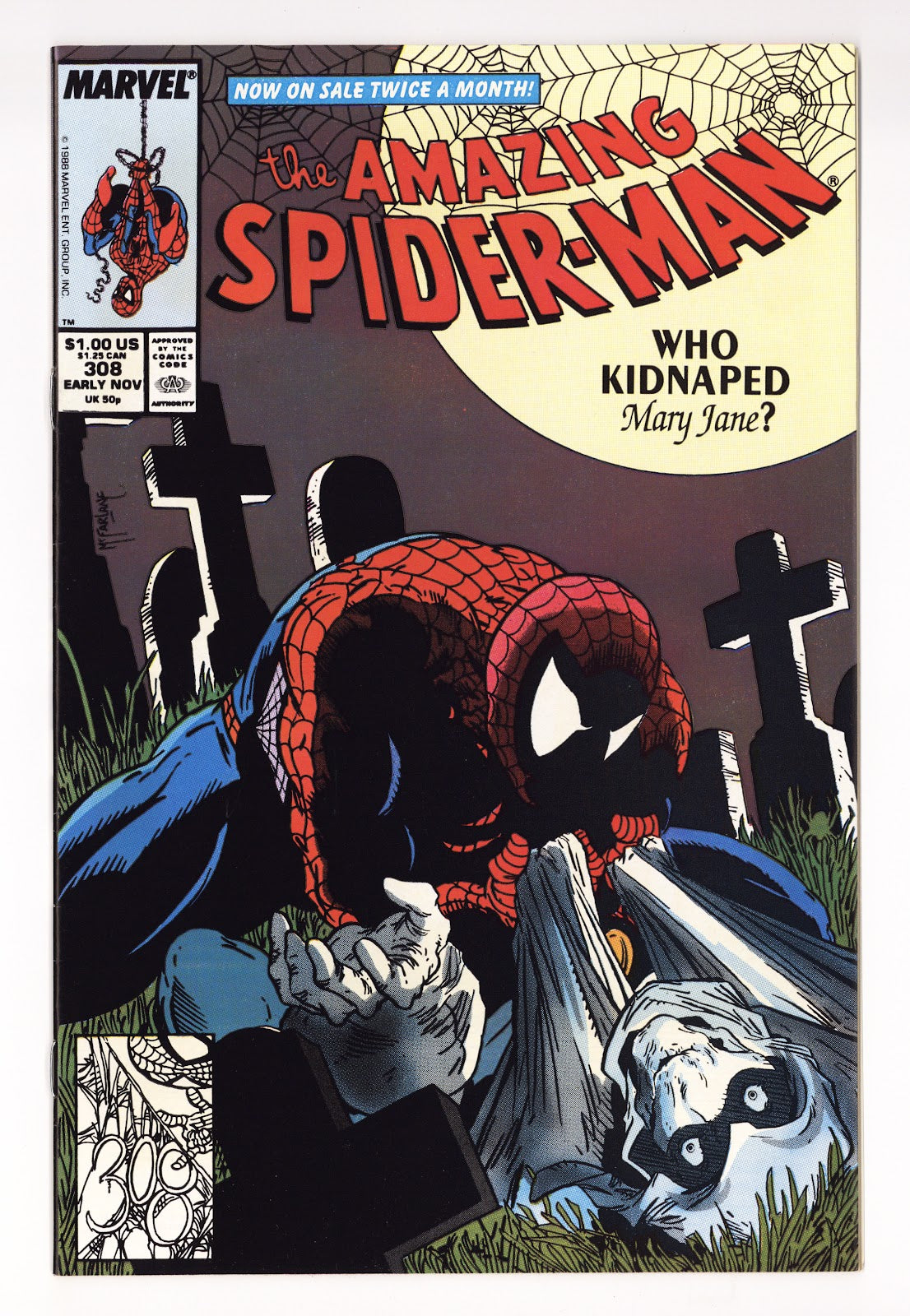 The Amazing Spider-Man Vol 1 308 VF+ (8.5) (1988) 
