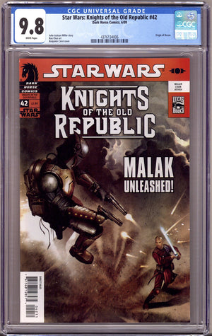 Star Wars Knights of the Old Republic 42 CGC 9.8 (NM/M) (2009)