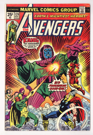 The Avengers Vol 1 129 Low Grade (1974)