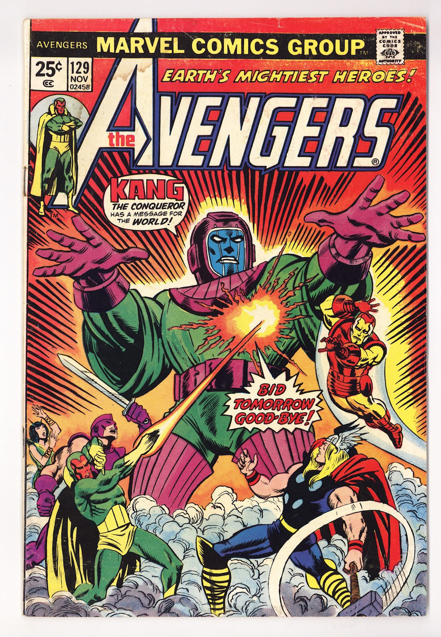 The Avengers Vol 1 129 Low Grade (1974)  