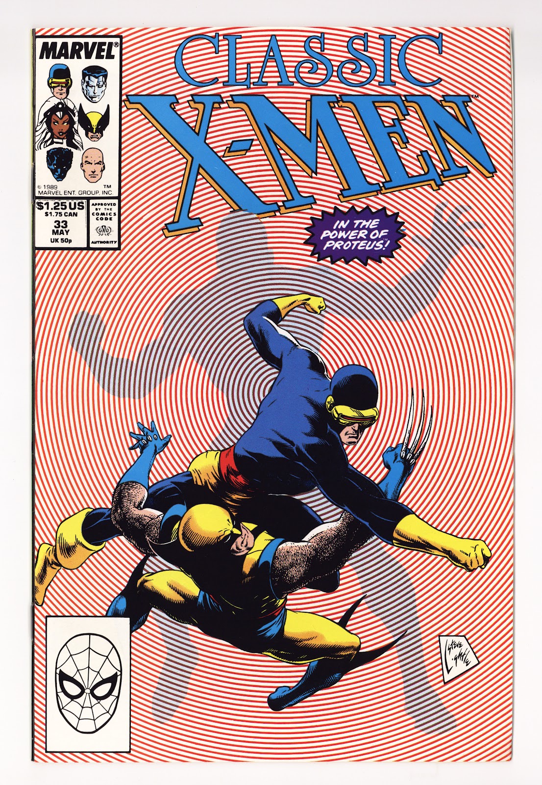 Classic X-Men 33 Mid Grade (1989) Direct 
