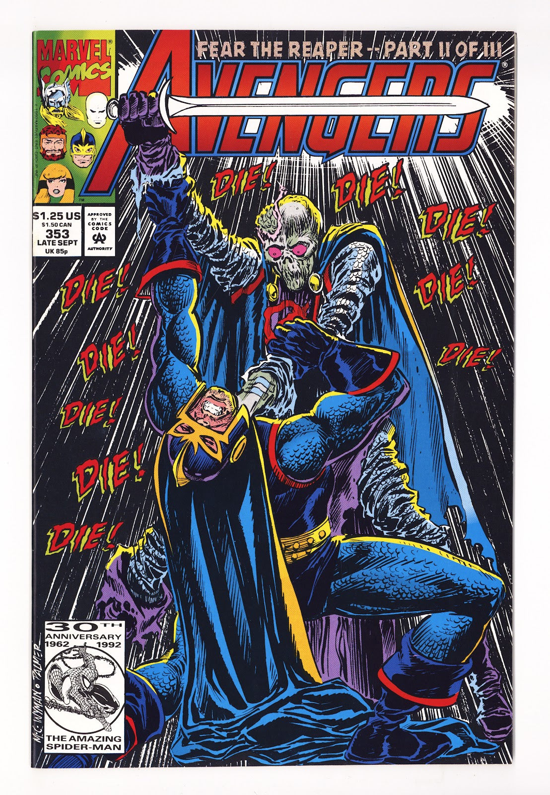 The Avengers Vol 1 353 High Grade (1992) 
