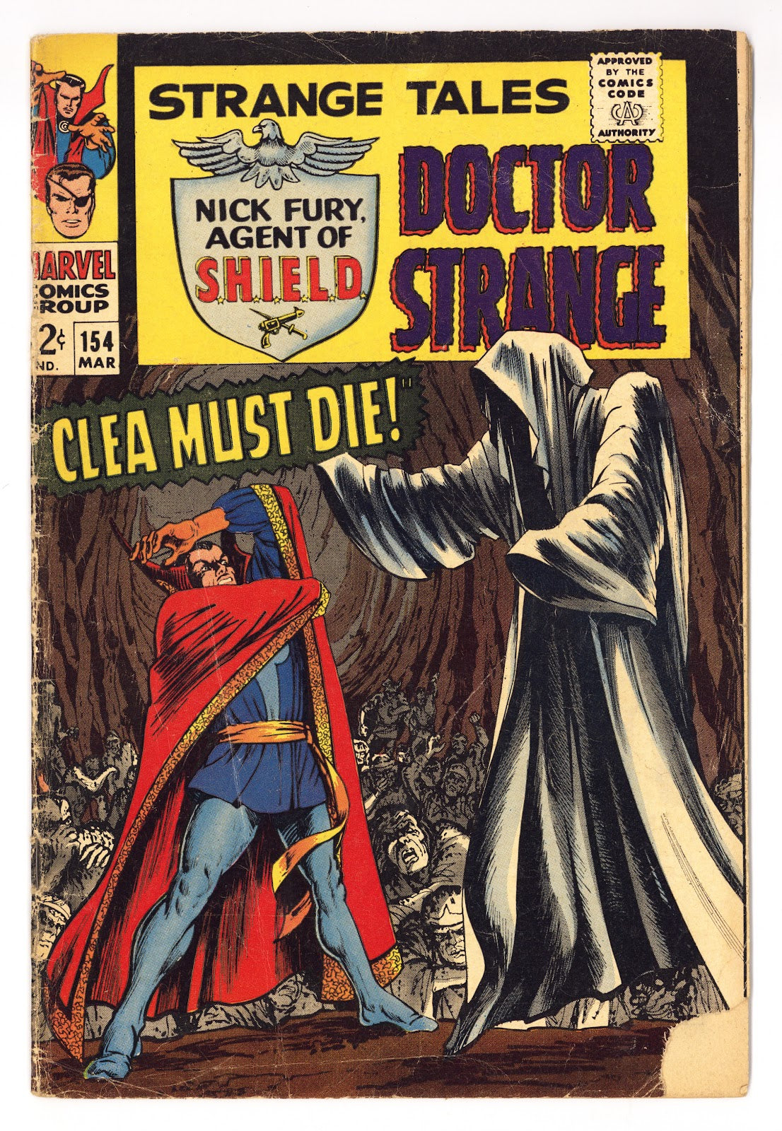 Strange Tales Vol 1 154 GD/VG (3.0) (1967) 