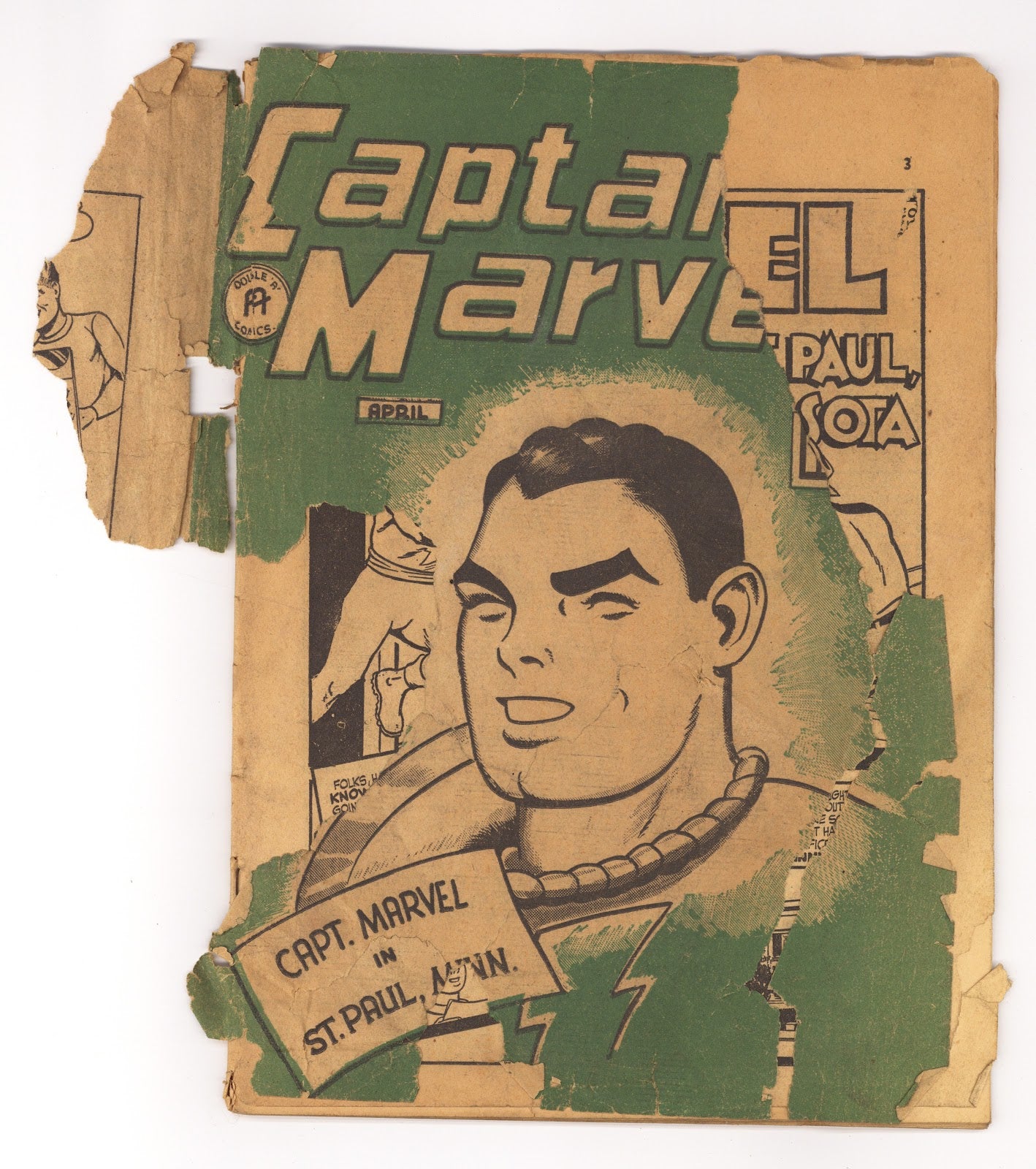 Captain Marvel Comics Vol 4 4 PR (0.5) Incomplete (1945) 