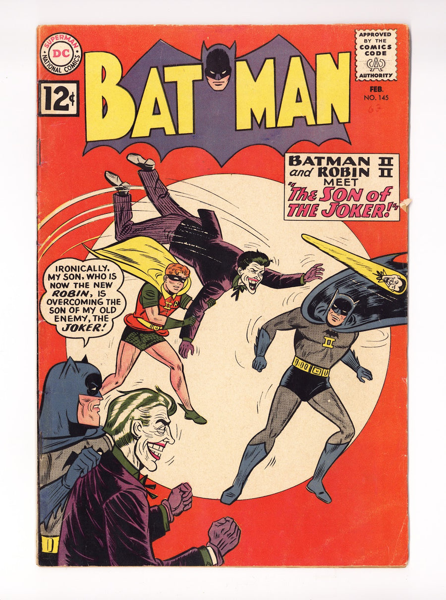 Batman Vol 1 145 VG (4.0) Colour Touch (1962)  