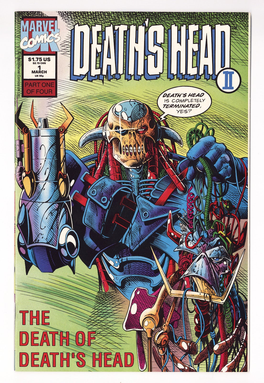 Death's Head II Vol 1 1 High Grade (1992) Direct 