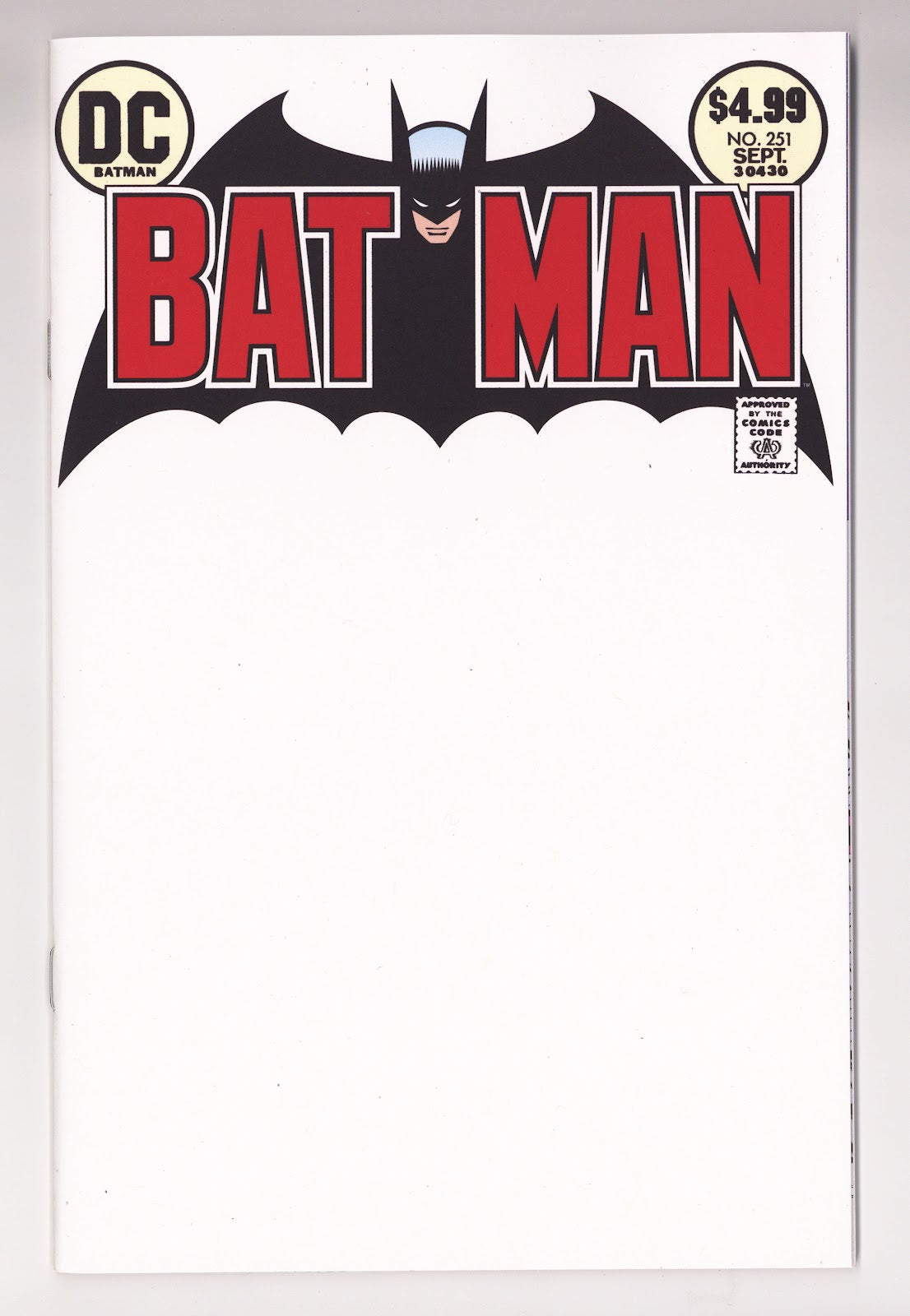 Batman Vol 1 251 Facsimile Blank Variant (2026)