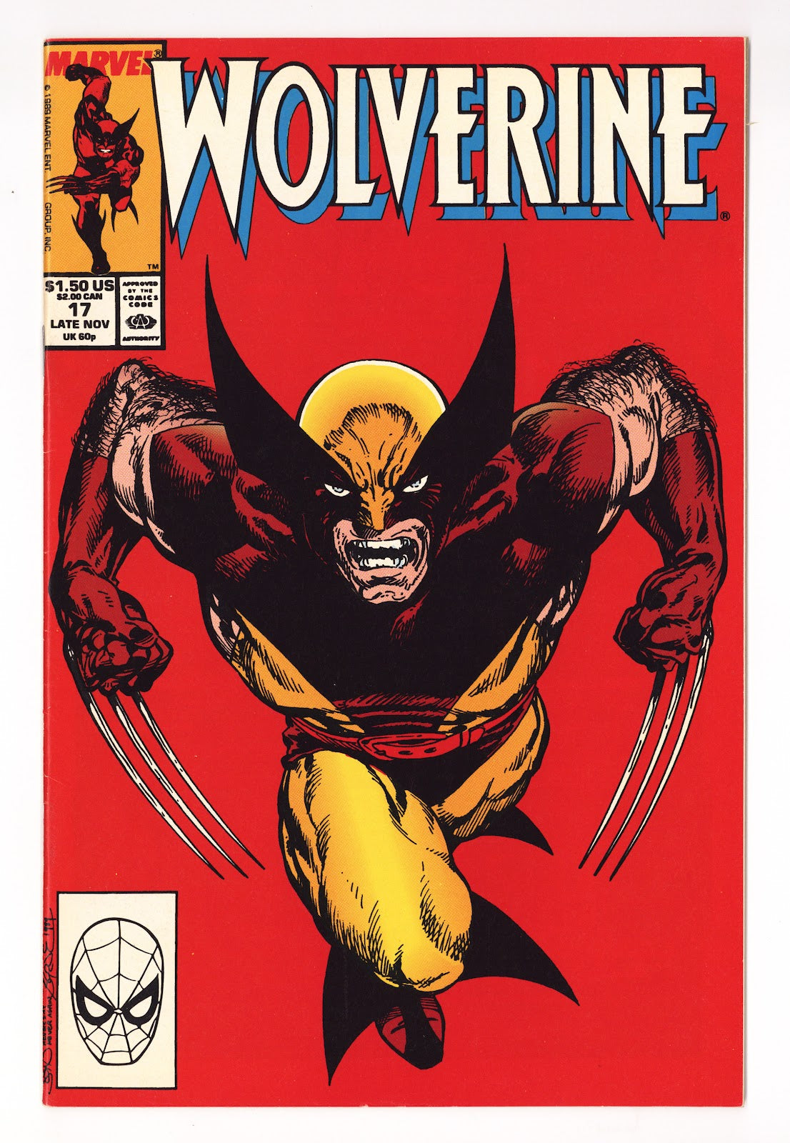 Wolverine Vol 2 17  VF- (7.5)   (1989)     