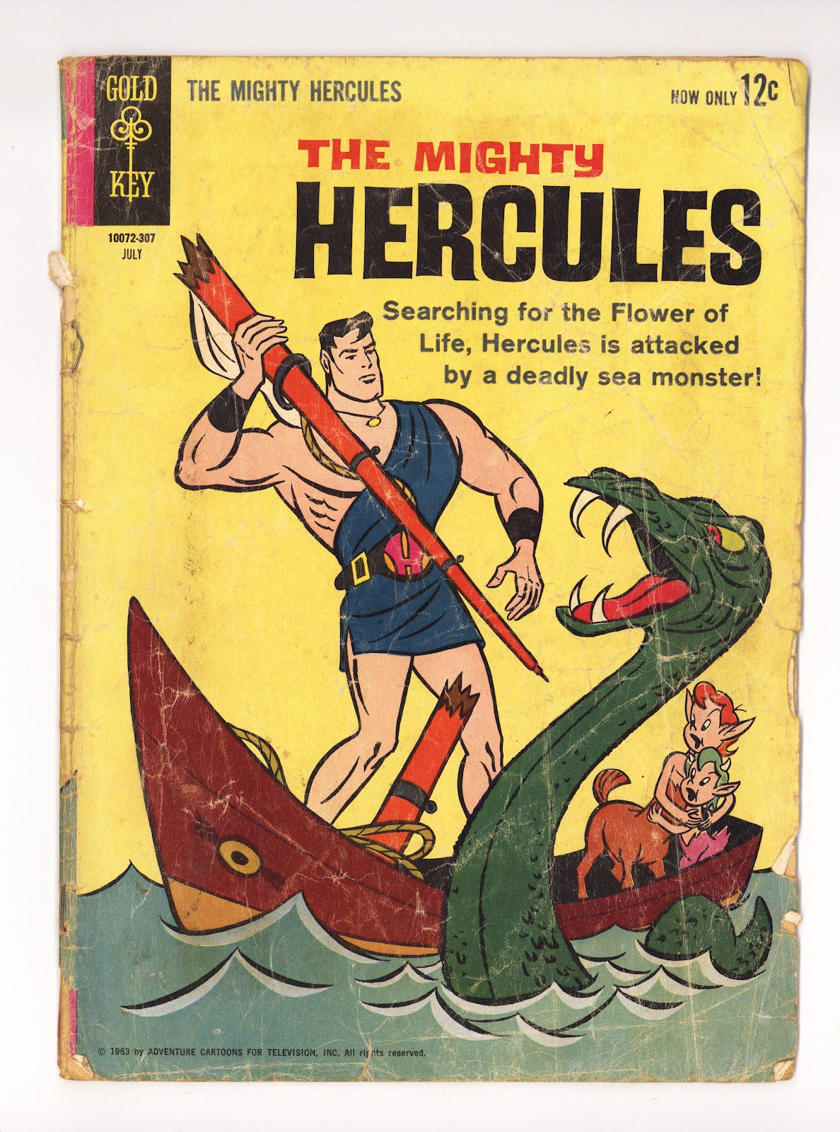 The Mighty Hercules   1  GD+ (2.5) Centerfold Missing  (1963)     