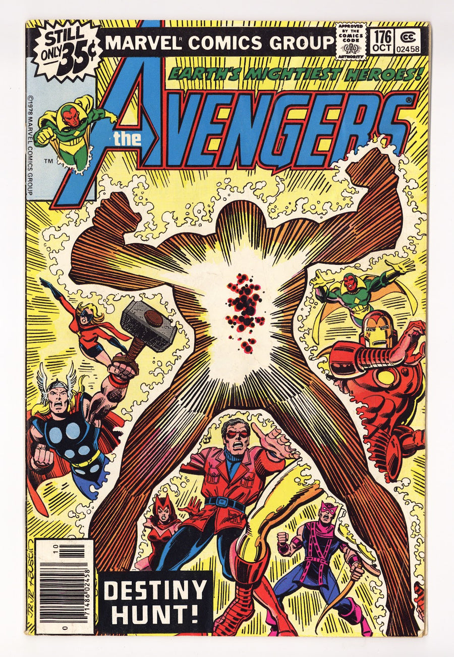 The Avengers Vol 1 176 Low Grade (1978) Regular Edition 