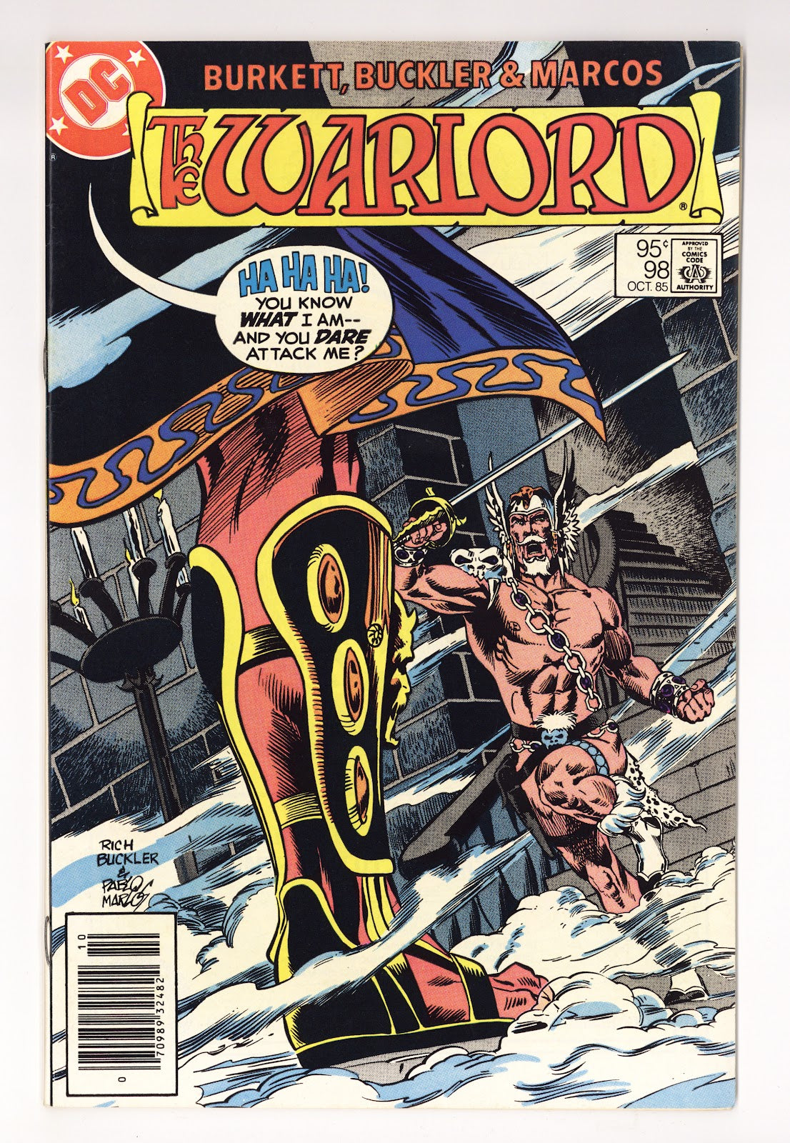 Warlord Vol 1 98  Mid Grade   (1985)   Canadian Price Variant