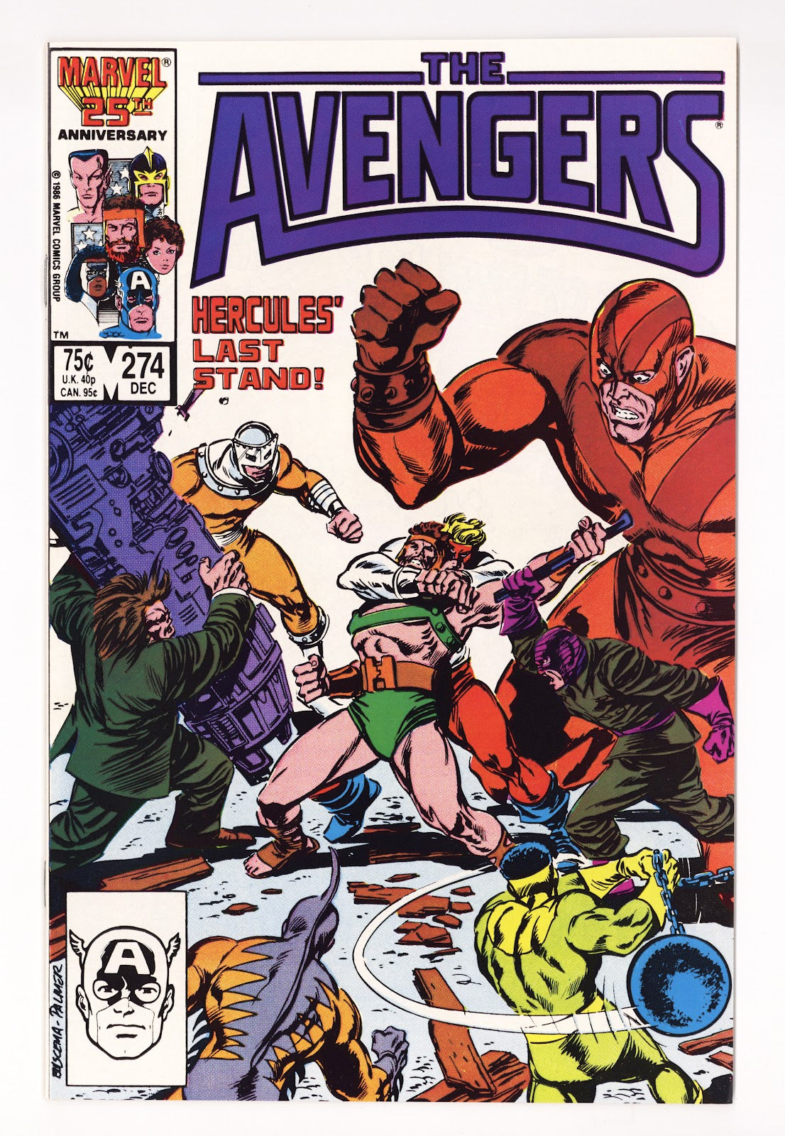The Avengers Vol 1 274 High Grade (1986) 