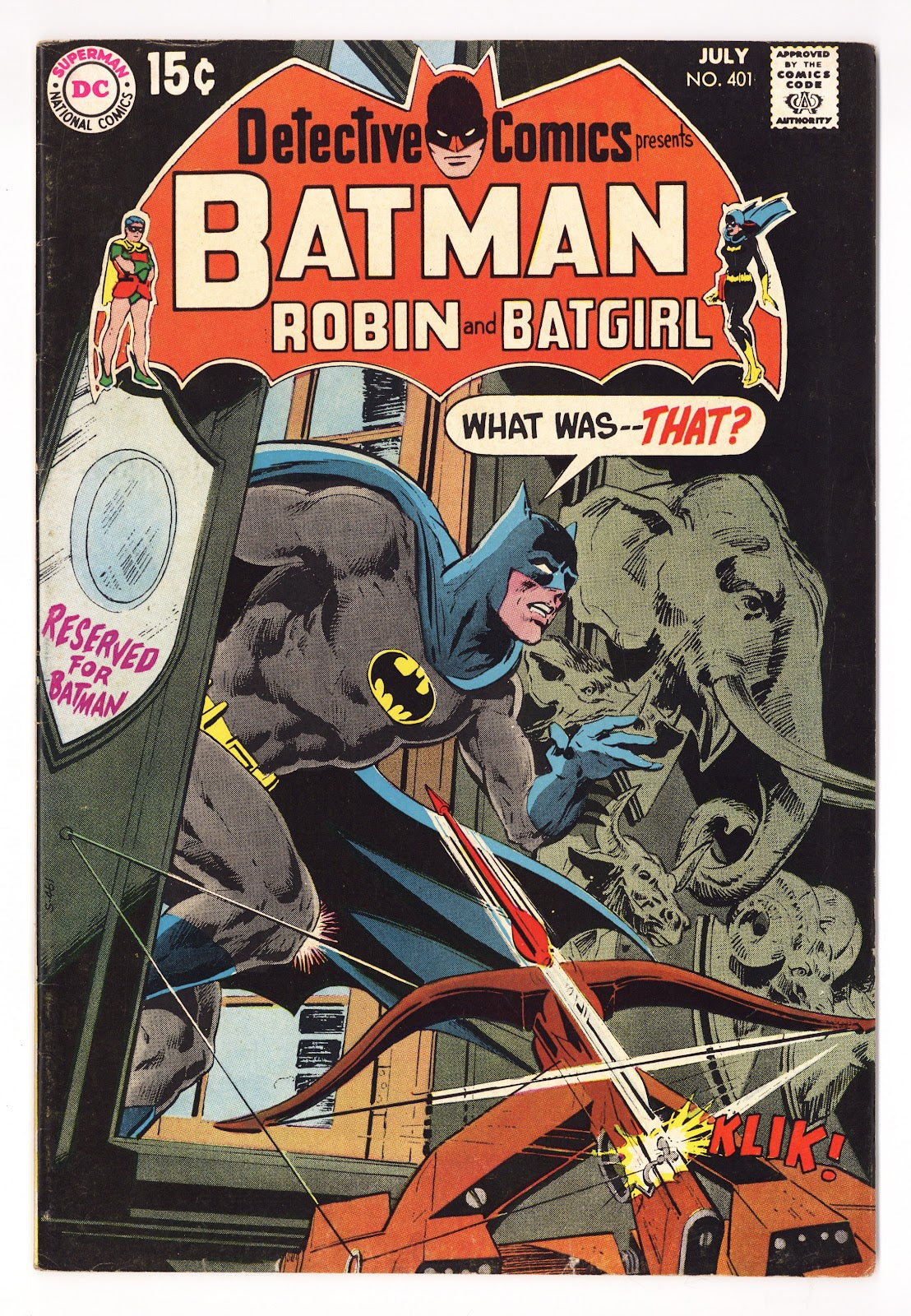 Detective Comics Vol 1 401 FN (6.0) (1970) 