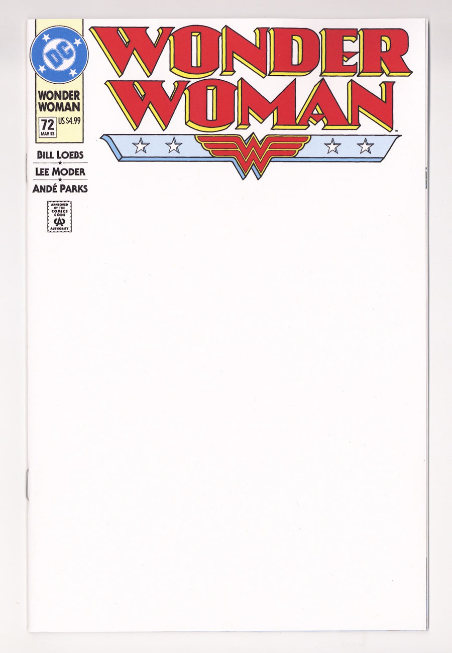 Wonder Woman Vol 2 72 Facsimile  Blank Variant   (2026)