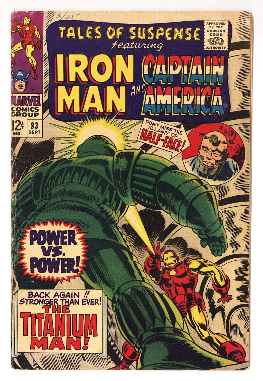 Tales of Suspense Vol 1 93  VG- (3.5)   (1967)     