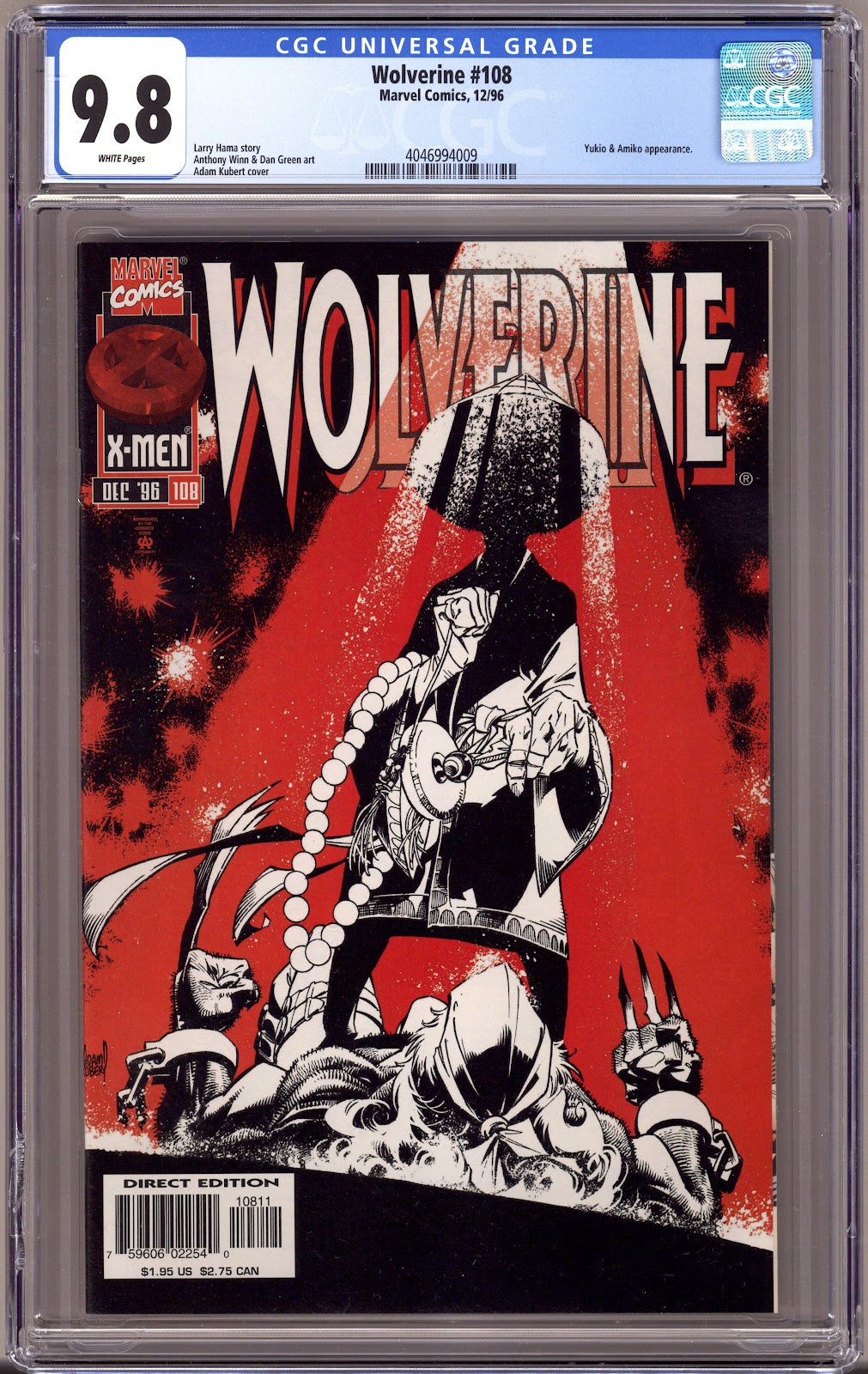 Wolverine Vol 2 108 CGC 9.8 (NM/M) (1996) 