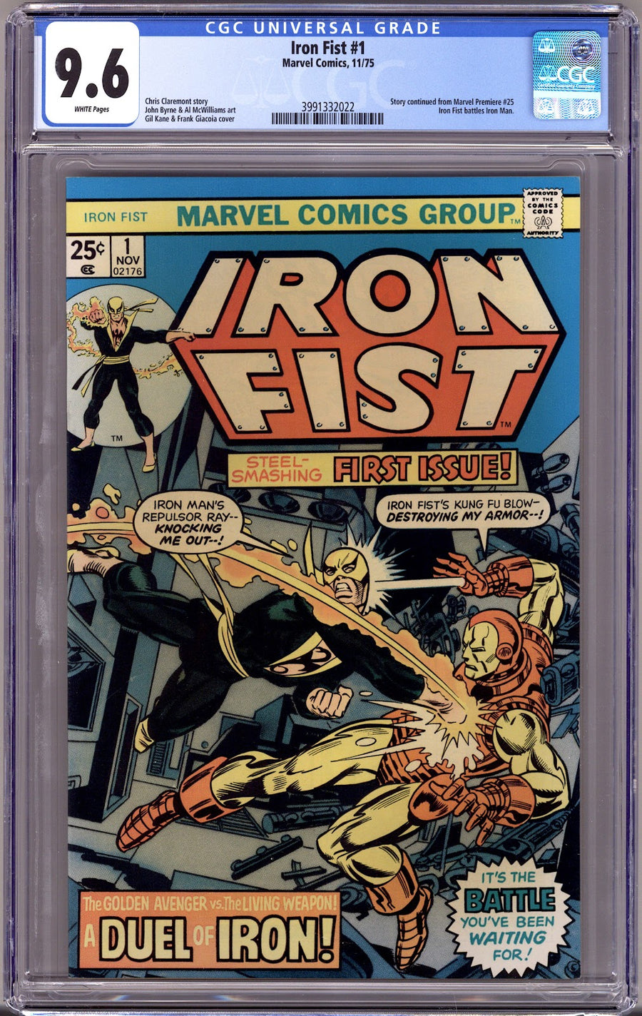 Iron Fist Vol 1 1 CGC 9.6 (NM+)   (1975)
