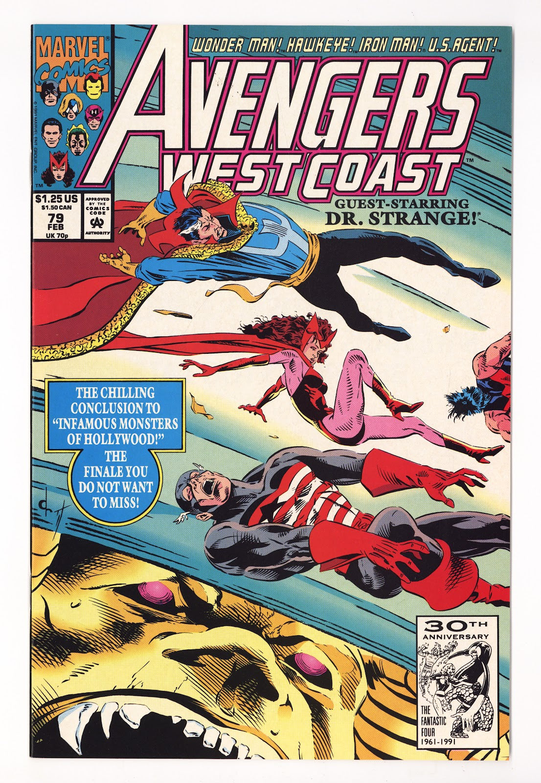 Avengers West Coast Vol 2 79  High Grade   (1992)   Direct  