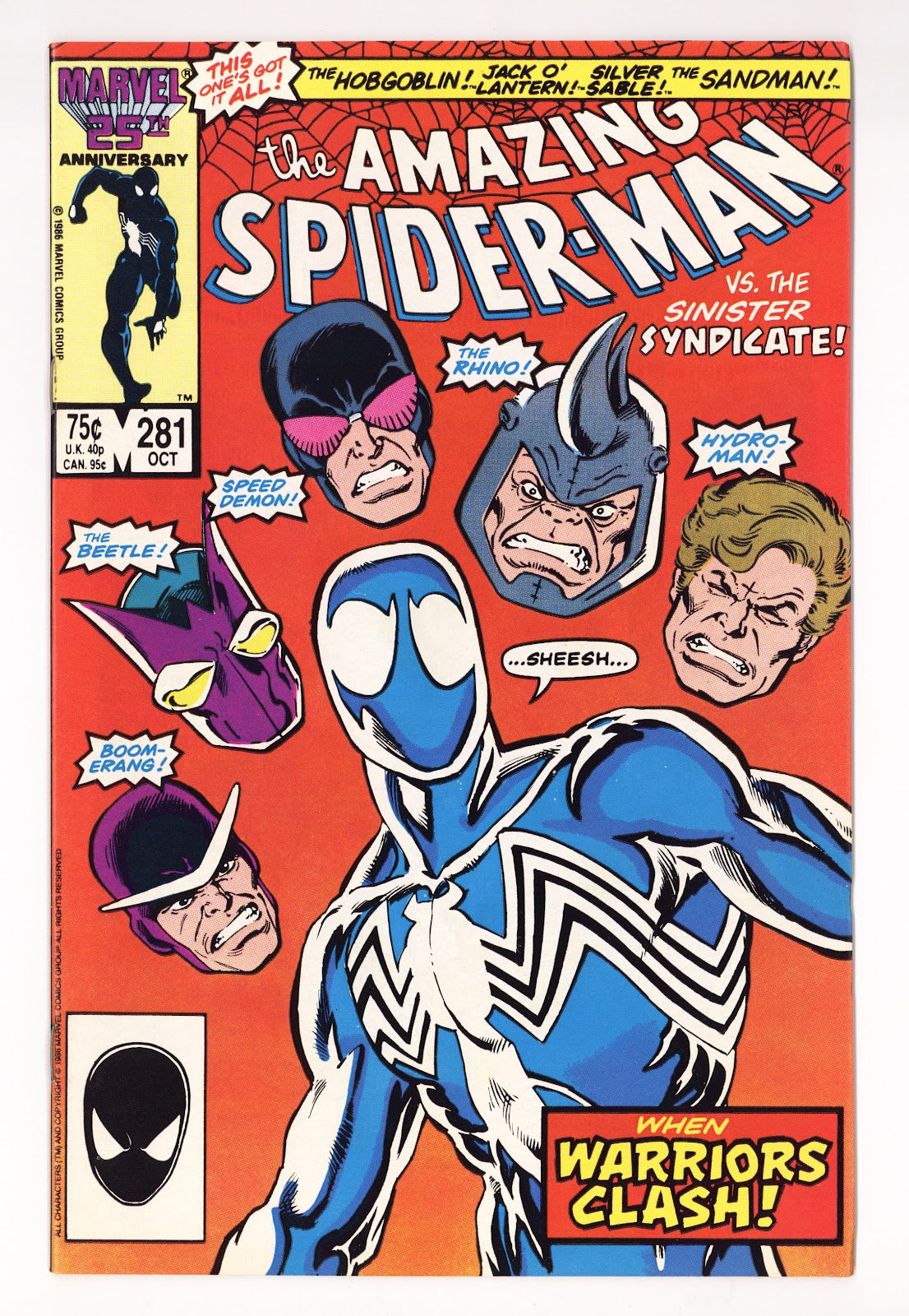 The Amazing Spider-Man Vol 1 281  VF+ (8.5)   (1986)