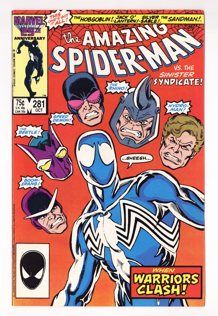 The Amazing Spider-Man Vol 1 281  VF+ (8.5)   (1986)