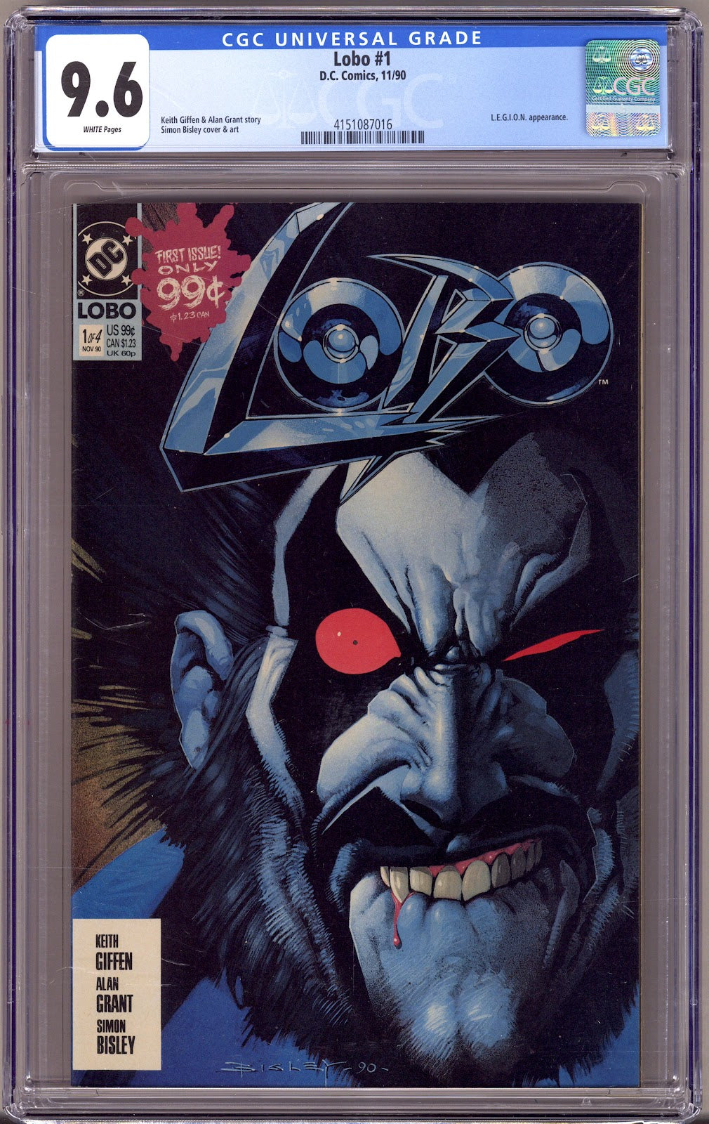 Lobo Vol 1 1 CGC 9.6 (NM+) (1990) 