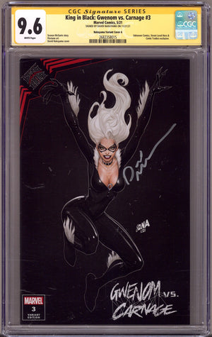 King in Black: Gwenom vs. Carnage 3 CGC 9.6 (NM+) (2021) Nakayama Exclusive Variant Signed x1 Cover David Nakayama