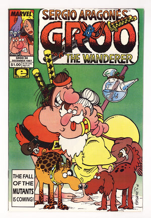 Sergio Aragones Groo the Wanderer Vol 2 34  Mid Grade   (1987)