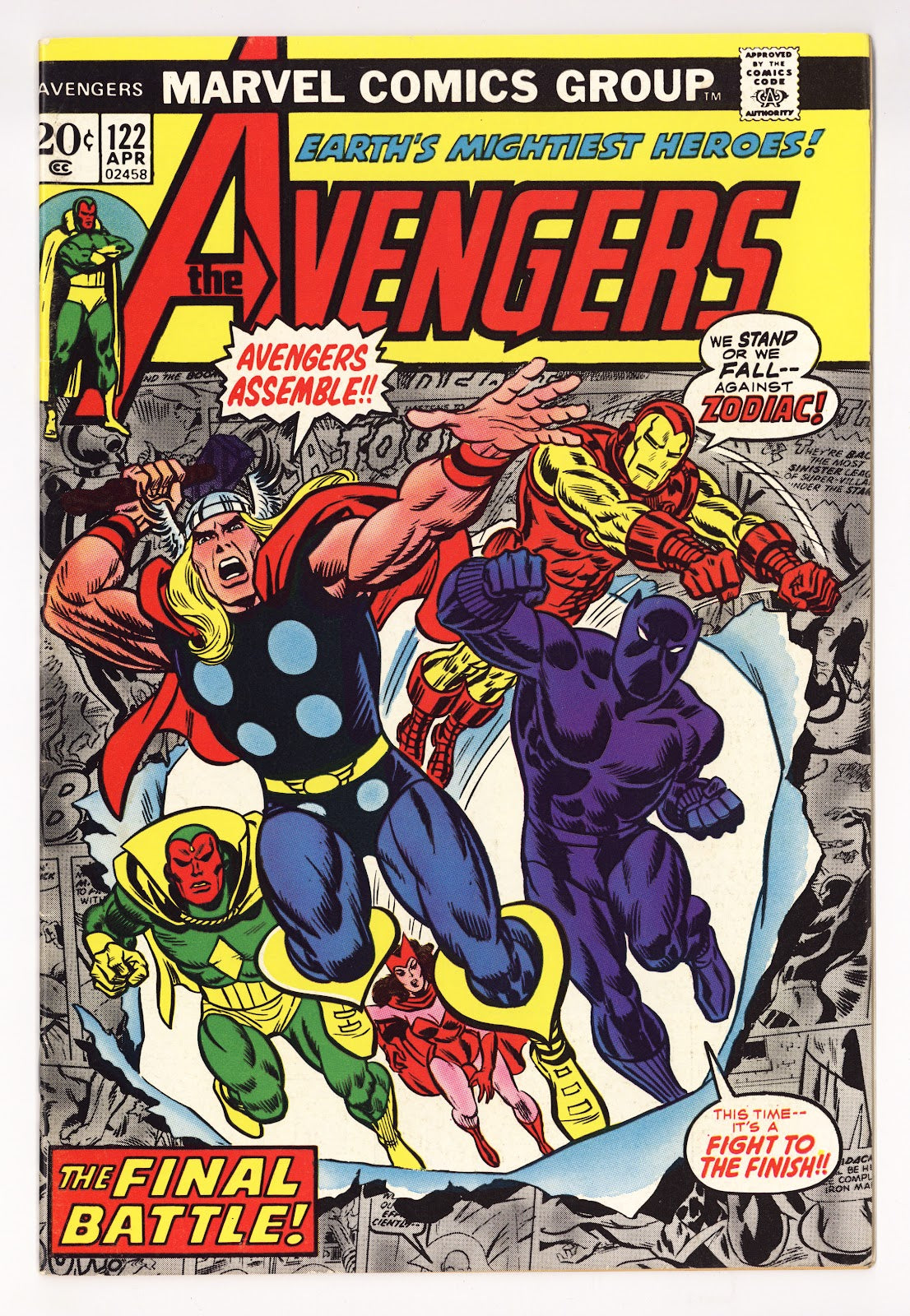 The Avengers Vol 1 122 VF- (7.5) (1974) 