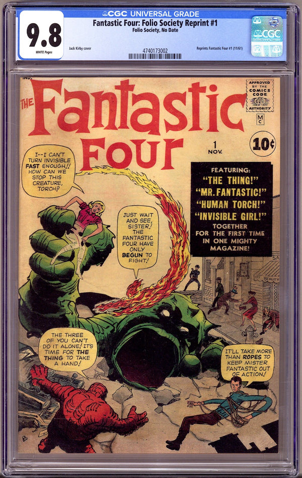 Fantastic Four #1 Folio Society Reprint [nn] CGC 9.8 (NM/M) (2020)
