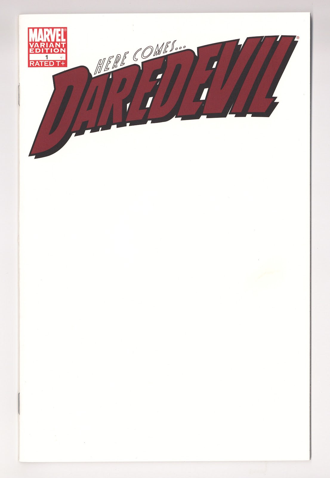 Daredevil Vol 3 1  High Grade   (2011) Blank  Variant