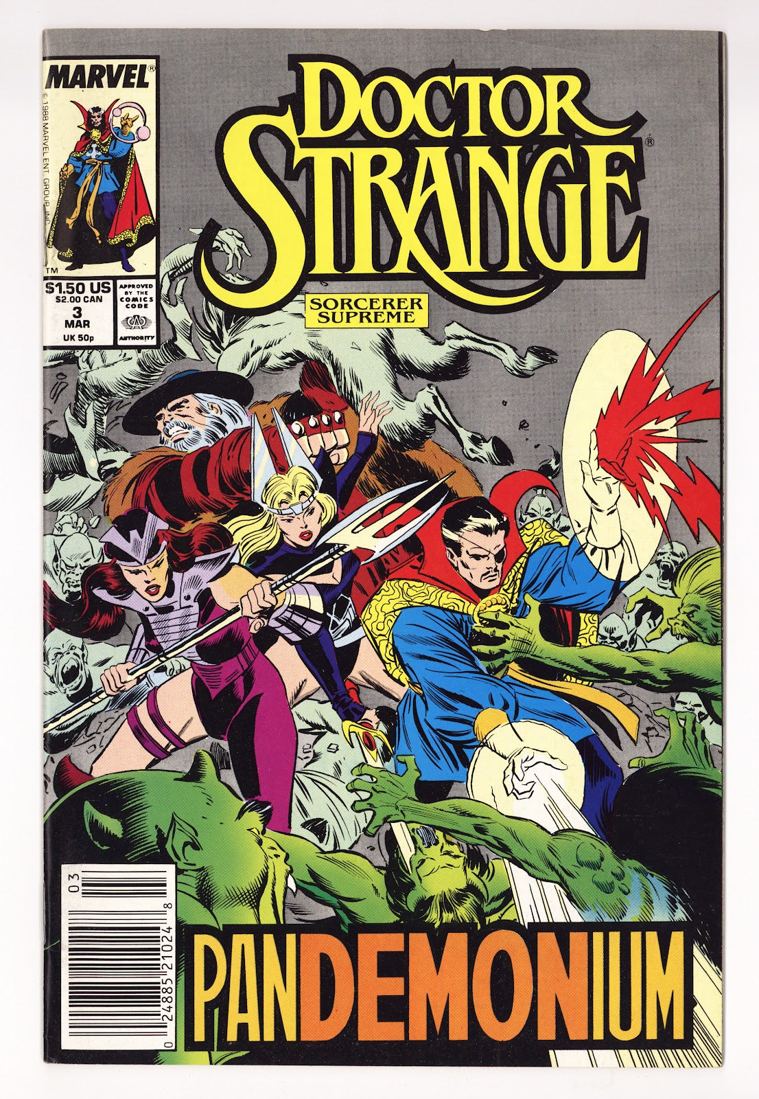 Doctor Strange, Sorcerer Supreme Vol 1 3  High Grade   (1989)     