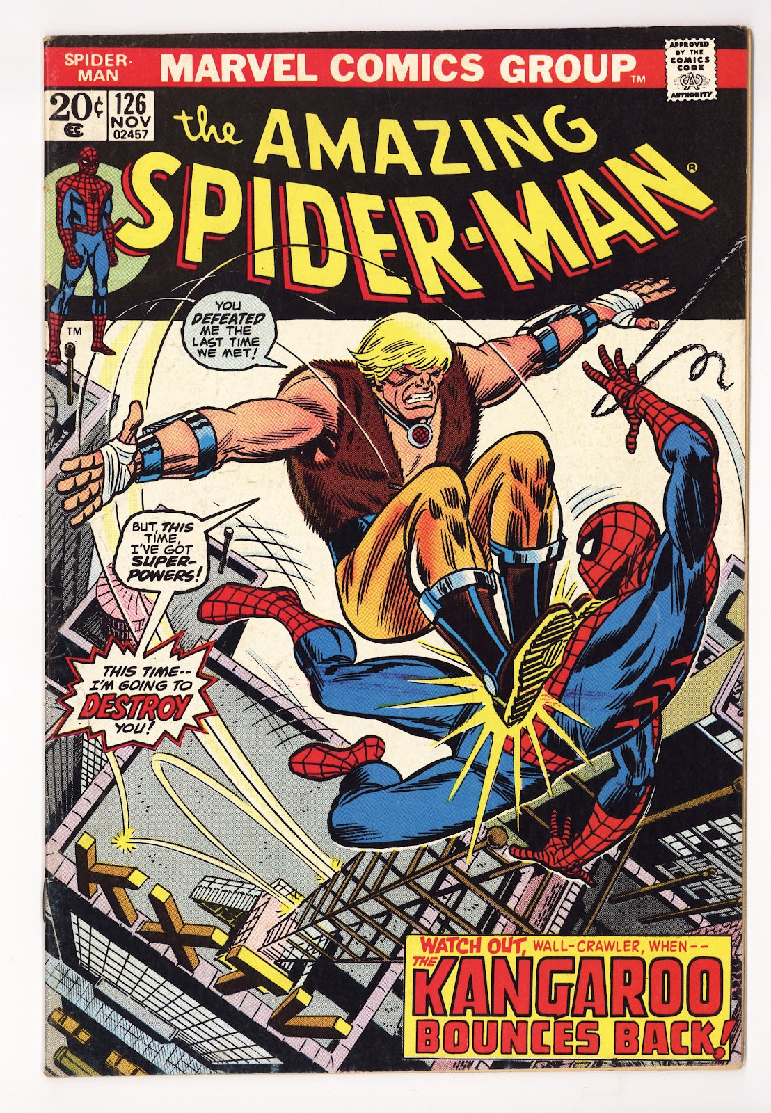 The Amazing Spider-Man Vol 1 126 FN- (5.5) (1973)  